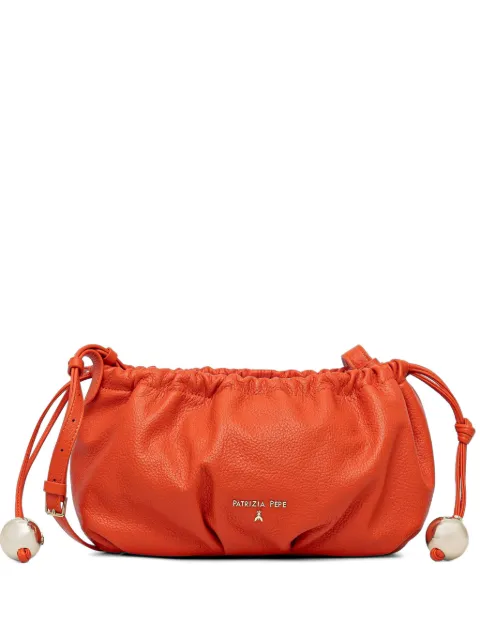 Patrizia Pepe small Bubble drawstring-detail bag Orange 2B0161L133