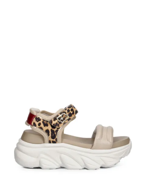 LIU JO leopard-print chunky-sole sandals Neutrals BA6083EX014