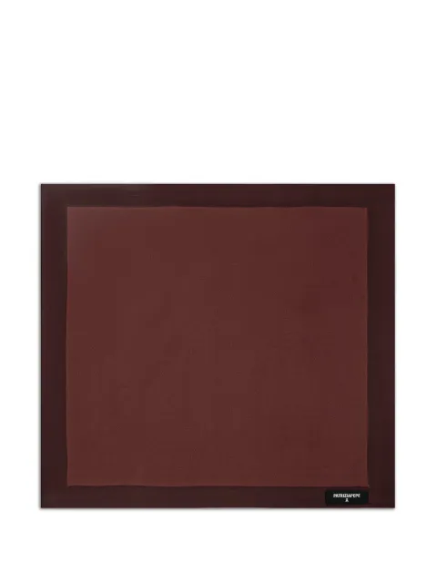 Patrizia Pepe logo-patch square scarf Brown 8F0115A4X1