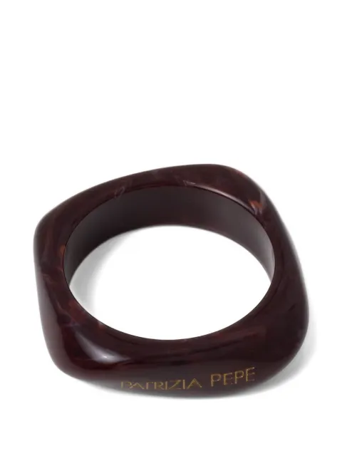 Patrizia Pepe Nature Soul marble-effect logo-print bracelet Brown 2J2625M096