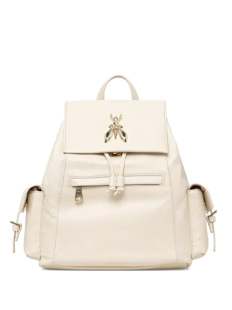 Patrizia Pepe fly leather backpack Neutrals 8B0339L133