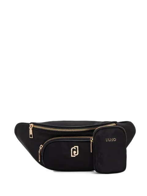 LIU JO logo-plaque belt bag Black AA6327TE82A