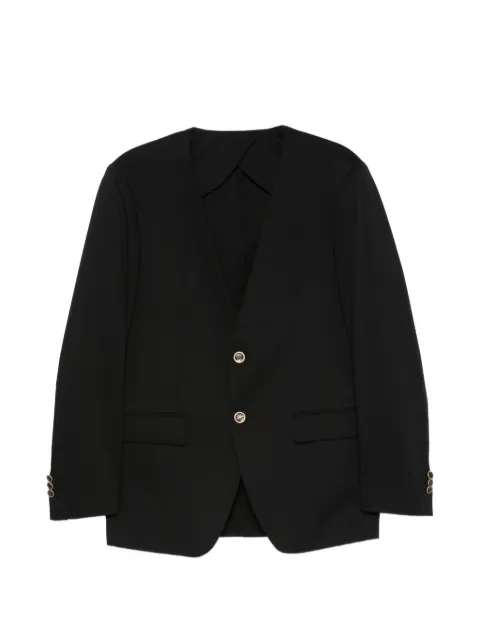 MARSEM collarless suit Black AB96S56SS26T048