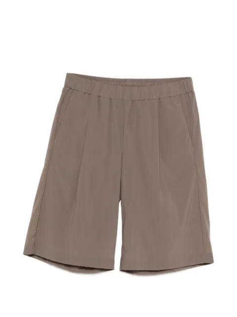 Herno pleated elasticated-waist shorts Brown PT000203U12868S