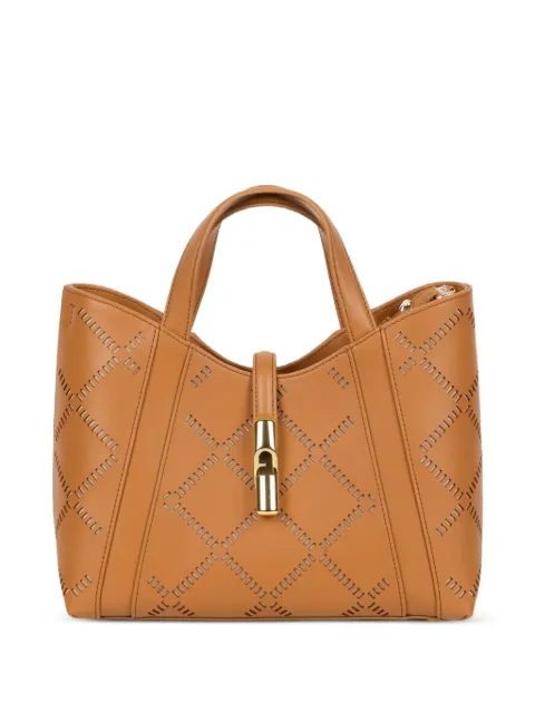 Furla small Goccia perforated tote bag Neutrals WB01789BX3947RY000