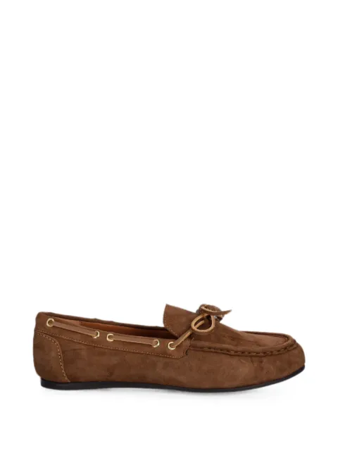 BILLI BI bow-detail loafers Brown A8712