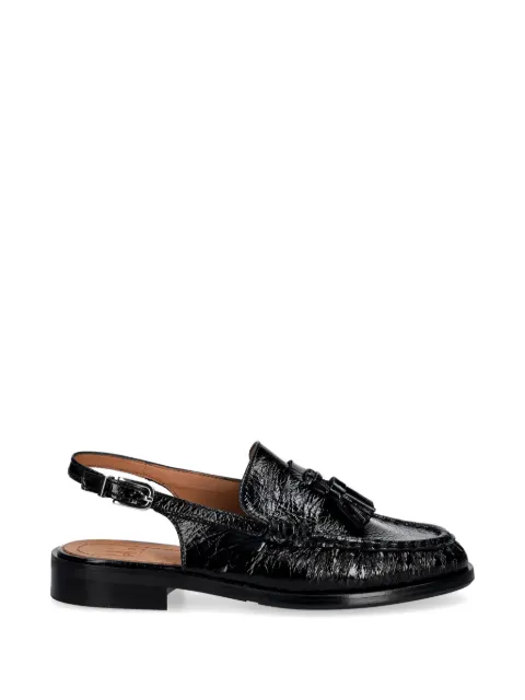 BILLI BI tassel-detail slingback loafers Black A9698