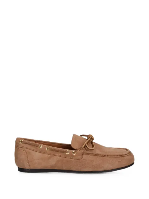 BILLI BI bow-detail suede loafers Neutrals A8712