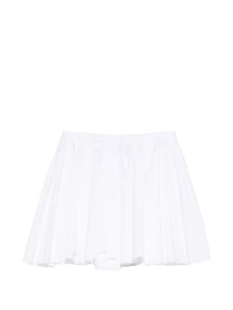 Nº21 pleated raw-edge mini skirt White 26EN2S0C1410187