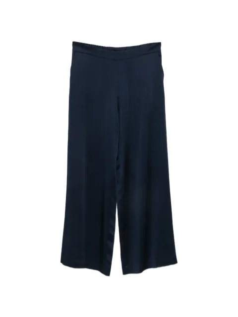Clips elasticated-waistband wide-leg trousers Blue E2259420