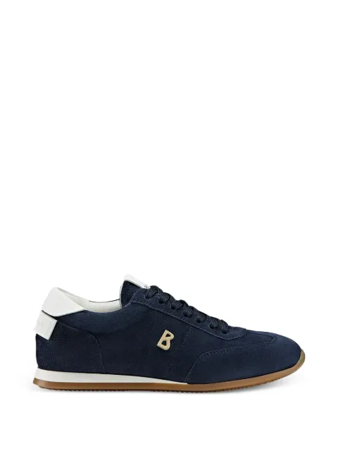 BOGNER Valencia logo-plaque suede sneakers Blue 22621015