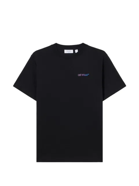 Off-White gradient-logo T-shirt Black 44OWOS26T052001