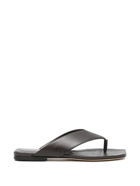 Lorena Antoniazzi square-toe flat sandals Brown E26204SC05A9568