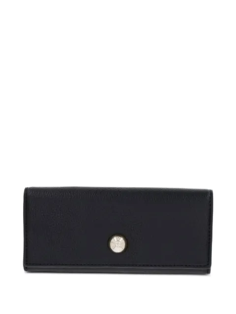 TWINSET logo-plaque pebbled wallet Blue 261TD8123