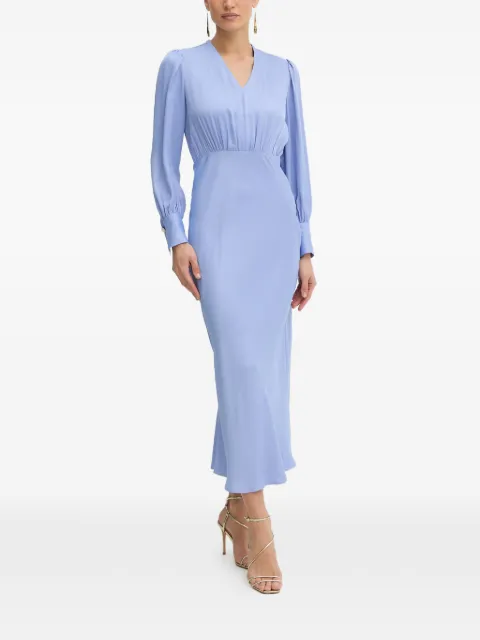 TWINSET gathered V-neck dress Blue 261TP2761