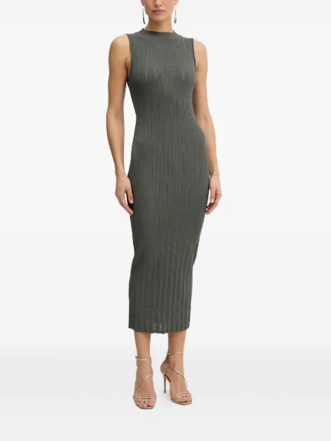 TWINSET ribbed-knit sleeveless dress Grey 261LL3BCC