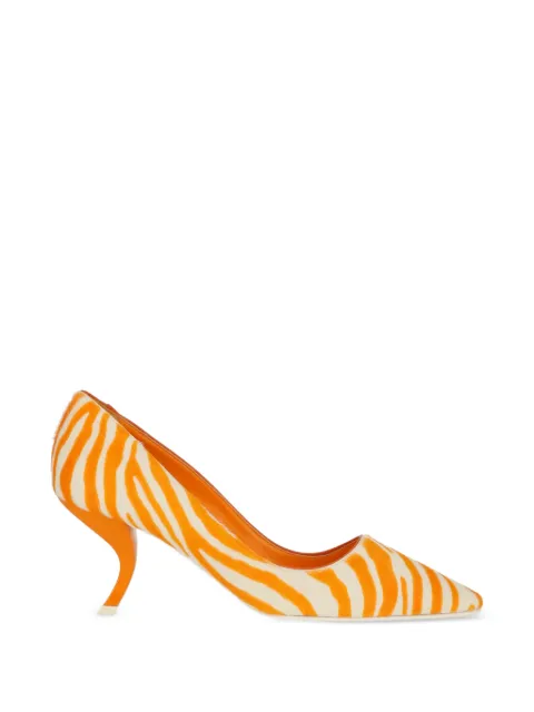 Roger Vivier zebra heel pumps Orange RVW309114618AD0H50