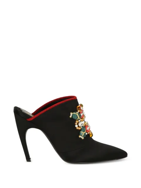 Roger Vivier jewelled trim mules Black RVW48622830RS0B999