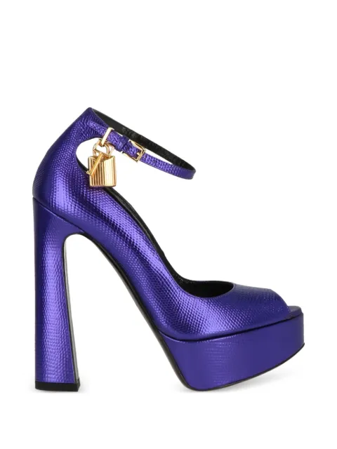 TOM FORD platform padlock sandals Purple W3112LCL232G1V001