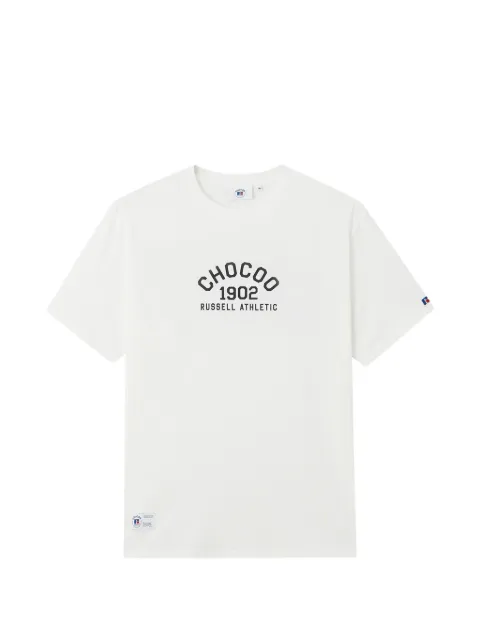 CHOCOOLATE logo-print cotton T-shirt White B1XTEM00741X