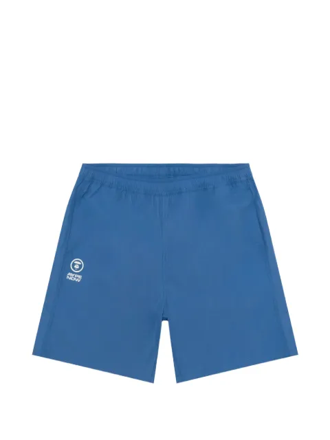 AAPE BY *A BATHING APE® logo-print drawstring shorts Blue ASPC682XXQ