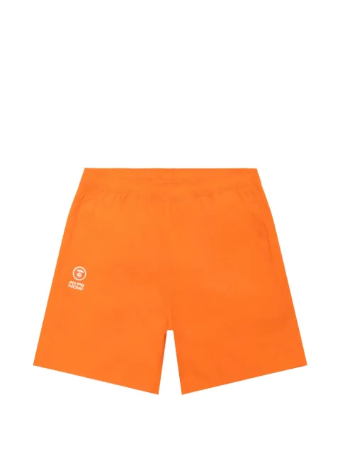 AAPE BY *A BATHING APE® logo-print drawstring shorts Orange ASPC682XXQ