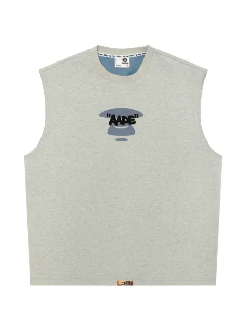 AAPE BY *A BATHING APE® appliqué vest Grey ATK1890XAQ