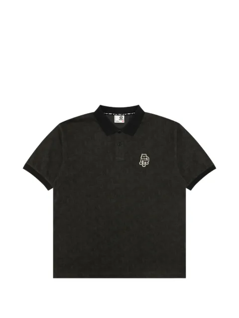 AAPE BY *A BATHING APE® logo-patch polo shirt Grey APO1891XXQ