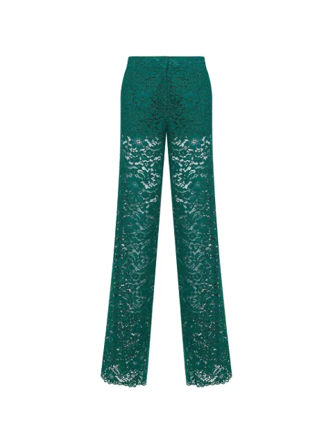 Gianluca Capannolo lace straight-leg trousers Green 26EP432200VALERIE456