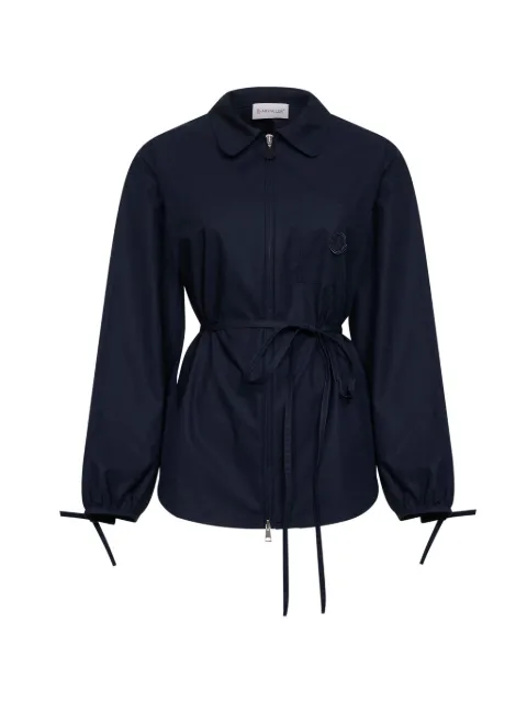 Moncler cotton poplin shirt jacket Blue L10932F00021597LQ