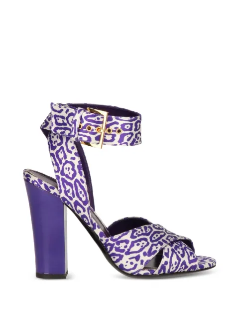 TOM FORD animal-print sandals Purple W2918TTSA011C6104