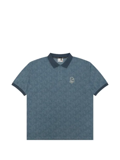 AAPE BY *A BATHING APE® logo-appliqué polo shirt Blue APO1891XXQ