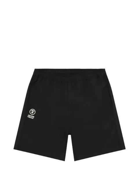 AAPE BY *A BATHING APE® logo-print drawstring shorts Black ASPC682XXQ