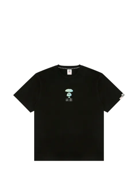 AAPE BY *A BATHING APE® graphic crewneck T-shirt Black ATE1845XXQ
