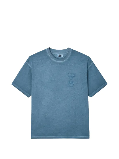 izzue logo-embroidered T-shirt Blue IZXTEM00461X
