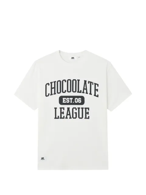 CHOCOOLATE slogan-print T-shirt White B1XTEM00732X