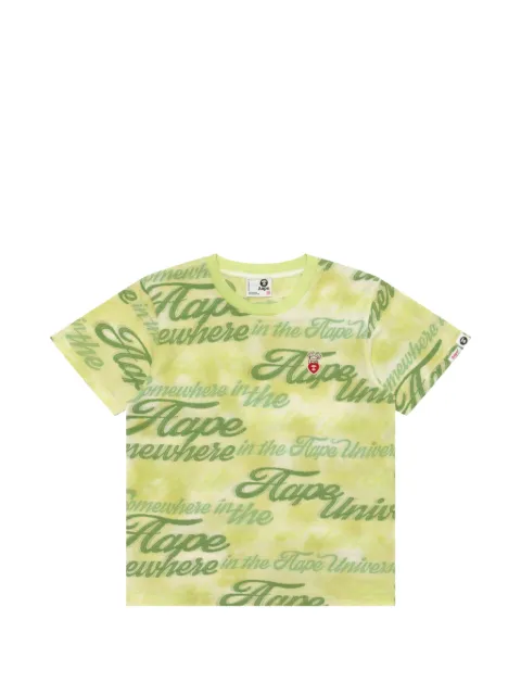 AAPE BY *A BATHING APE® print patch T-shirt Green ATE1898XXQ