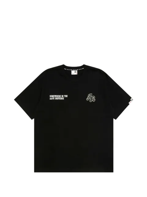 AAPE BY *A BATHING APE® appliqué T-shirt Black ATE1852XXQ