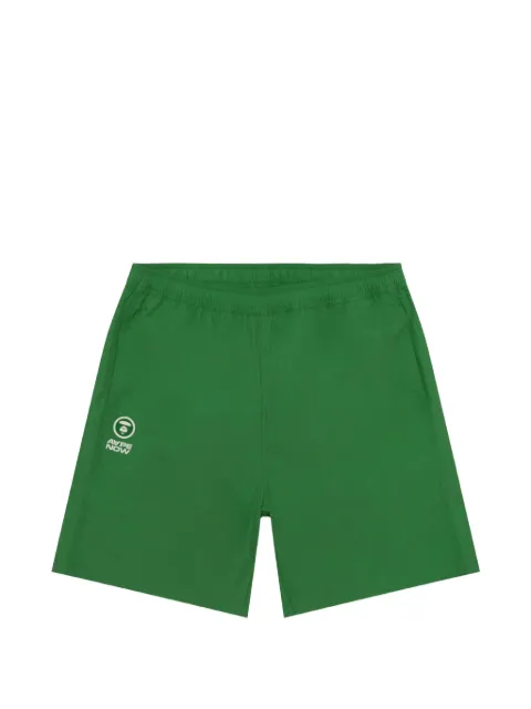 AAPE BY *A BATHING APE® logo-print drawstring shorts Green ASPC682XXQ