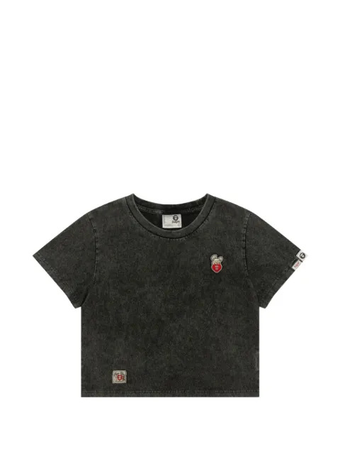AAPE BY *A BATHING APE® graphic embroidered T-shirt Grey ATE1897XXQ