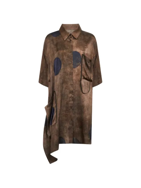 Uma Wang polka-dot shirt Brown UW1011UW063