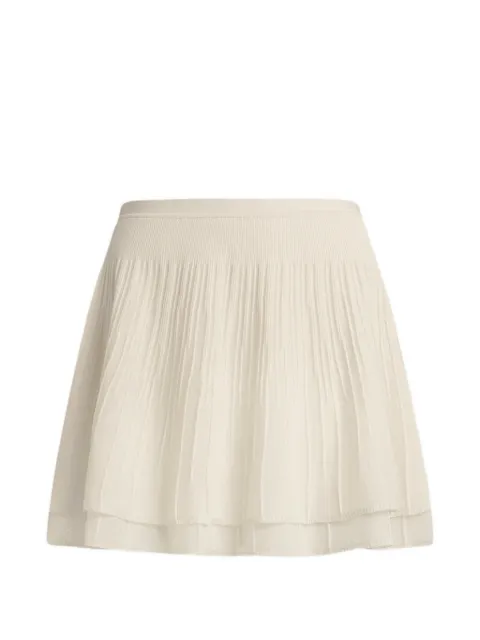 12 STOREEZ layered ribbed skirt Neutrals 133188