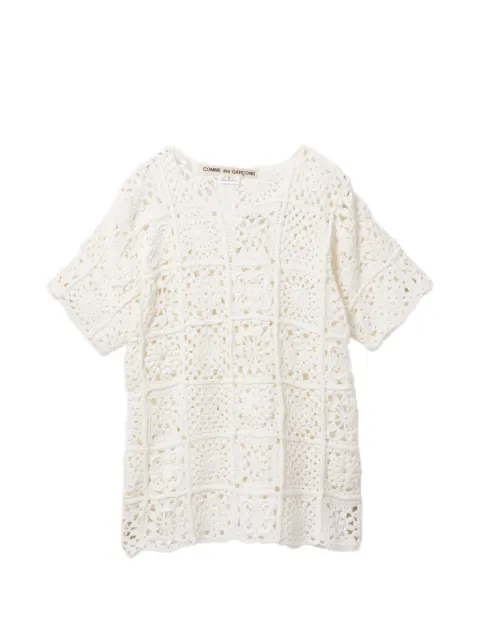Comme Des Garçons crochet-knit top White GQN013