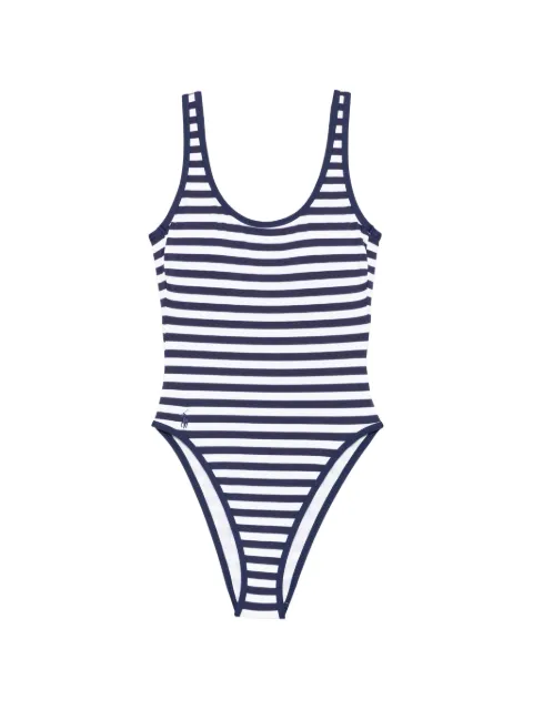 Polo Ralph Lauren striped scoop-neck swimsuit Blue 21451410