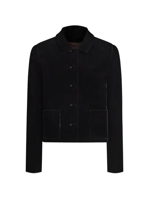 12 STOREEZ Sofia velvet jacket Black 135192