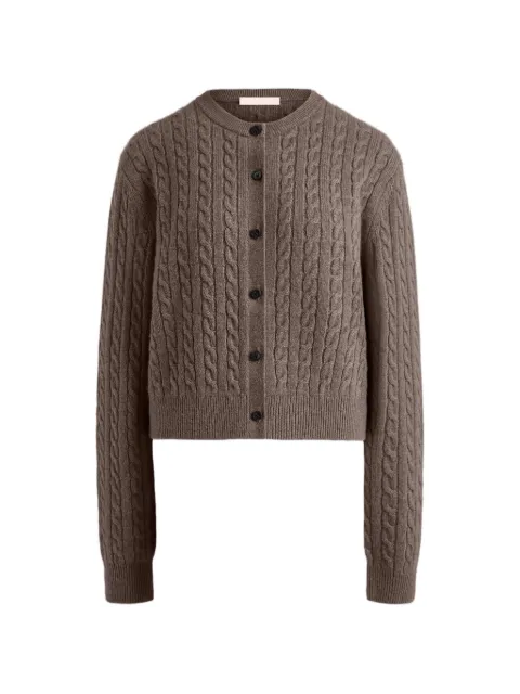 12 STOREEZ Rye cable-knit cardigan Brown 134382