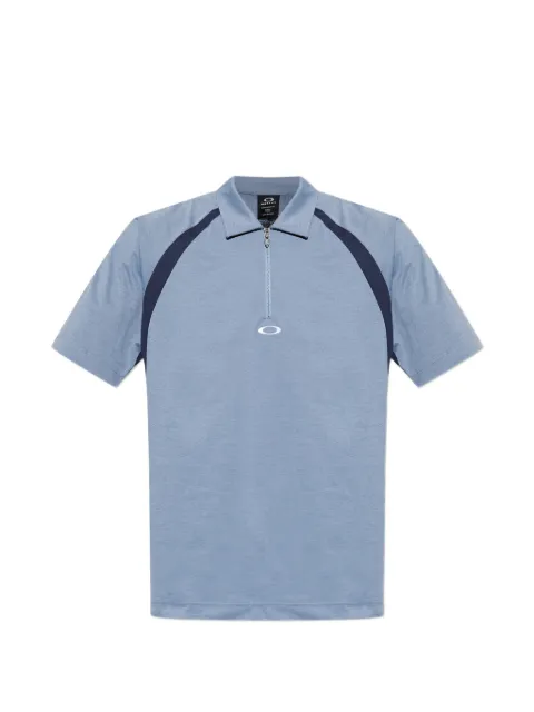 Oakley zip detail colour-block polo shirt Blue FOA408767