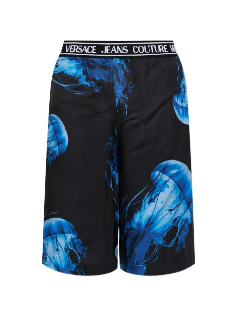 Versace Jeans Couture jellyfish-print shorts Black 80GAD108NS808
