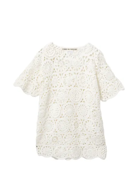Comme Des Garçons crochet top White GQN014