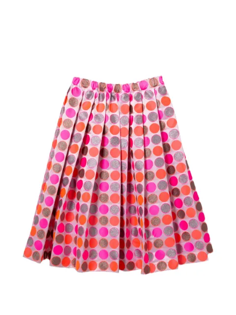 Comme Des Garçons Comme Des Garçons polka dot pleated skirt Red RQS014